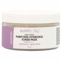 Wipe Clean Purifying Hydrosol Toner Pads 60 count in reusable jar for detoxifying and balancing skin
