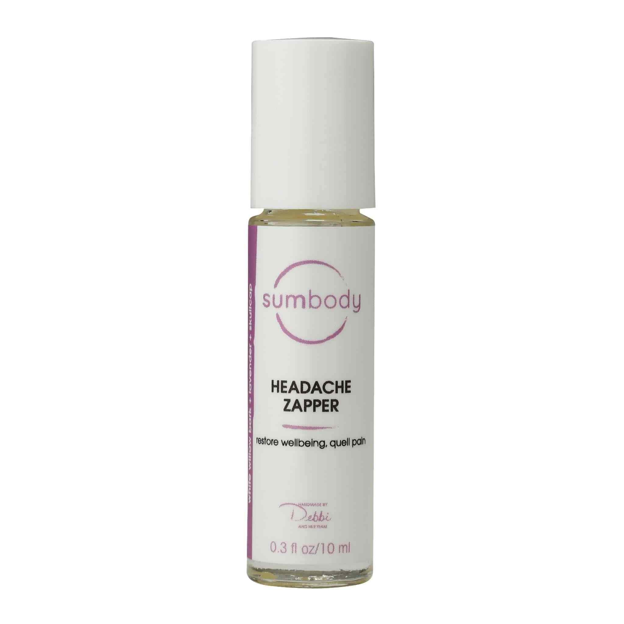 Headache Zapper vegan product icon for herbal essential oil blend relief